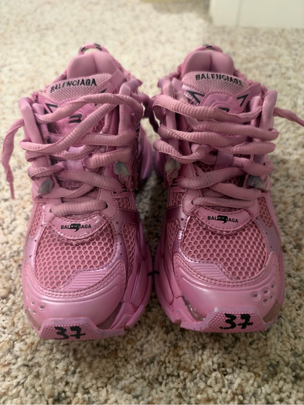 Balenciaga Pink Chunky Sneakers